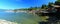 Cowichan Bay, Vancouver Island Landscape Panorama of Waterfront, British Columbia, Canada