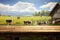 Cows graze peacefully in a serene wooden space, rural tranquility