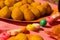 Coxinha brazilian food and sweets on birthday