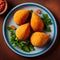 Coxinha: A Delicious Brazilian Street Food. AI Generative.