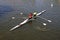 Coxless pair on River Avon, Stratford-upon-Avon.