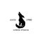 Coyote logo icon designs vector