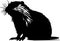 coypu Black Silhouette Generative Ai