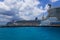 Cozumel, Mexico - May 04, 2018: Royal Carribean cruise ship Oasis of the Seas docked in the Cozumel port during one of