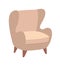 Cozy beige armchair