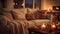 cozy blurred home interiors