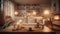 cozy blurred homes interior