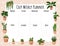 Cozy boho weekly planner and to do list with hygge potted succulent plants ornament. Cute lagom template for agenda, planners,