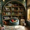 Cozy Book Nook in Children& x27;s Room