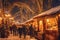 Cozy Christmas Market at Night