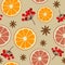 Cozy Christmas  Seamless Pattern, Traditional Christmas Surface Pattern, Vector Repeat Pattern