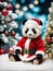 Cozy Claus: Cinematic Panda Joy in 35mm Magic