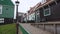 Cozy Decorations and Architectural detail of wooden houses in Dutch Village on the island of Marken in the Ijsselmeer or