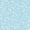 Cozy falling snow vector pattern.