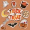 Cozy Halloween stickers