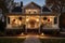 cozy house with wrap-around porch and lanterns for a warm and welcoming exterior