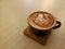 Cozy Indulgence: Steaming Hot Choco with Exquisite Latte Art