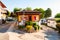 Cozy inside landscape design of camping La Ca located on the southern shore of Garda lake. Area for tents, campers, bungalows,