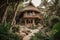 cozy jungle bungalow nestled among lush greenery and wildlife. The perfect retreat for those seeking adventure and