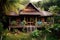 cozy jungle bungalow nestled among lush greenery and wildlife. The perfect retreat for those seeking adventure and