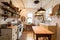 cozy kitchen, with modern appliances and vintage details