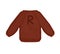 Cozy knitted sweater from Harry Potter. Brown sweater with the letter R