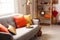 Cozy living room interior inspired by autumn