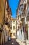 Cozy medieval street in the city Toledo, Spain