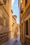 Cozy medieval street in the city Toledo, Spain