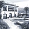 Cozy Mediterranean Villa Sketch