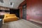 Cozy modern interior design of living room in flat