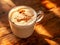 Cozy moments unfold with a frothy chai latte