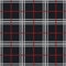 Cozy soft plaid with fringe, seamless pattern