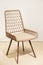 Cozy stylish wicker garden chair