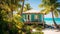 Cozy Turquoise Beachfront Bungalow: A Tropical Paradise