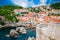 Cozy view of the part of old town in Dubrovnik