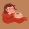 Cozy Warm Coffee Girl
