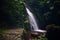 Cozy waterfall in the cibodas national park
