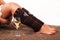 Cozy Winter Evenings: Young Girl Enjoying Wine on Carpet Floor