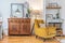 Cozy Yellow Retreat: A Warm and Inviting Sitting Room