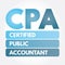 CPA - Certified Public Accountant acronym