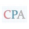 CPA Certified Public Accountant acronym on checkered paper