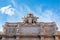 CParticular of the Decoration on the Top of the Trevi`s Funtain in the Centre of Rome