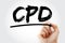 CPD - Continuing Professional Development acronym