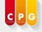 CPG - Consumer Packaged Goods acronym concept