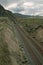 CPR Coal Train In the Thompson River Valley, BC, Canada