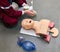 CPR first aid resuscitation adult training manikin model