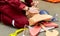 CPR first aid resuscitation training manikin model