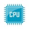 Cpu chip vector icon