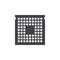 CPU icon , processor solid logo illustration, pictogram is